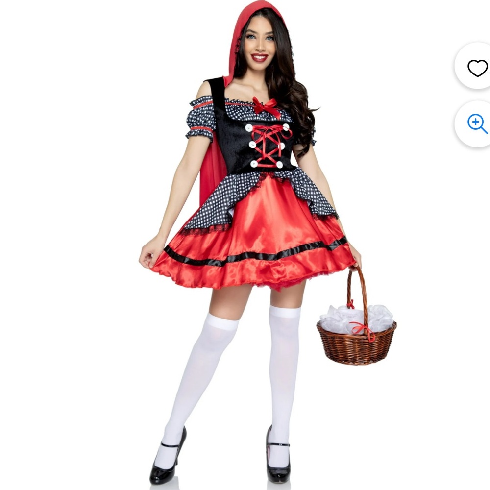 Wonderland Women's Miss Riding Hood Female Adult Red Halloween Dress Cos…